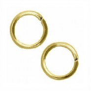 Stainless steel Jumpring 6mm Gold